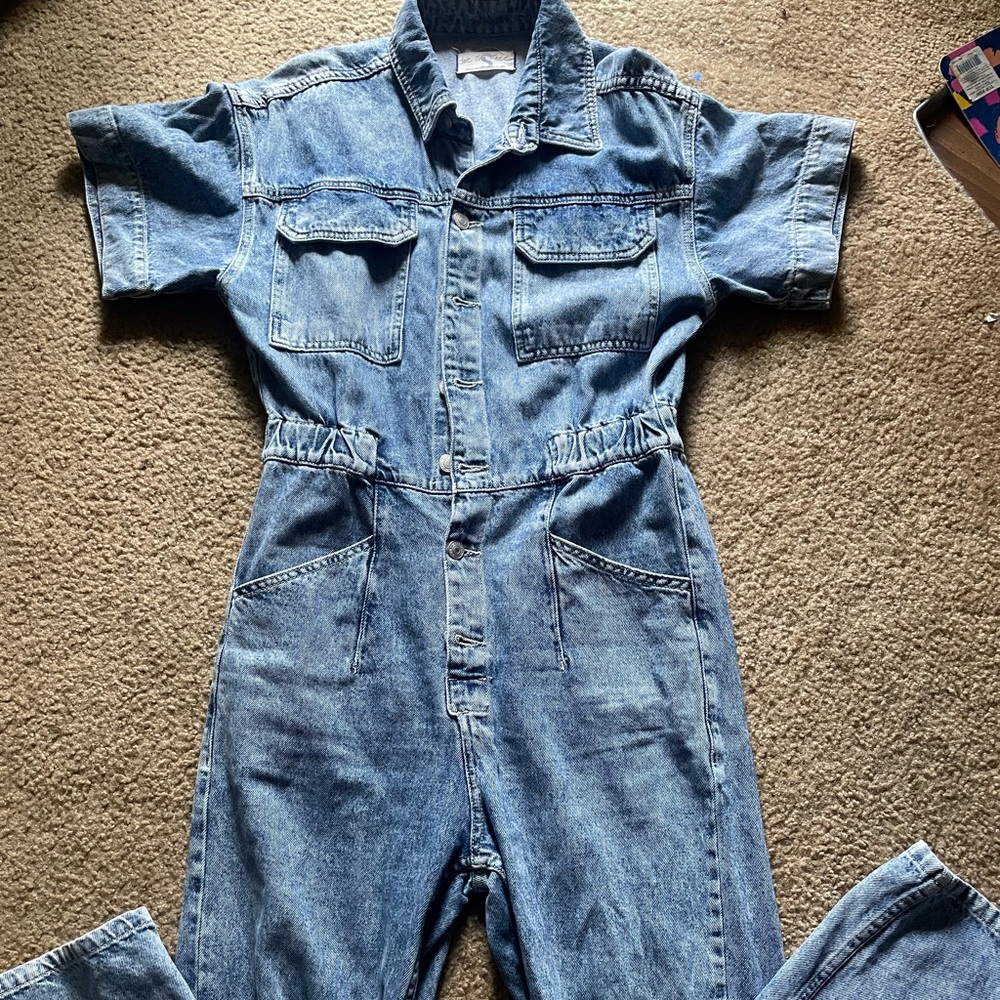 We The Free Denim Jumpsuit